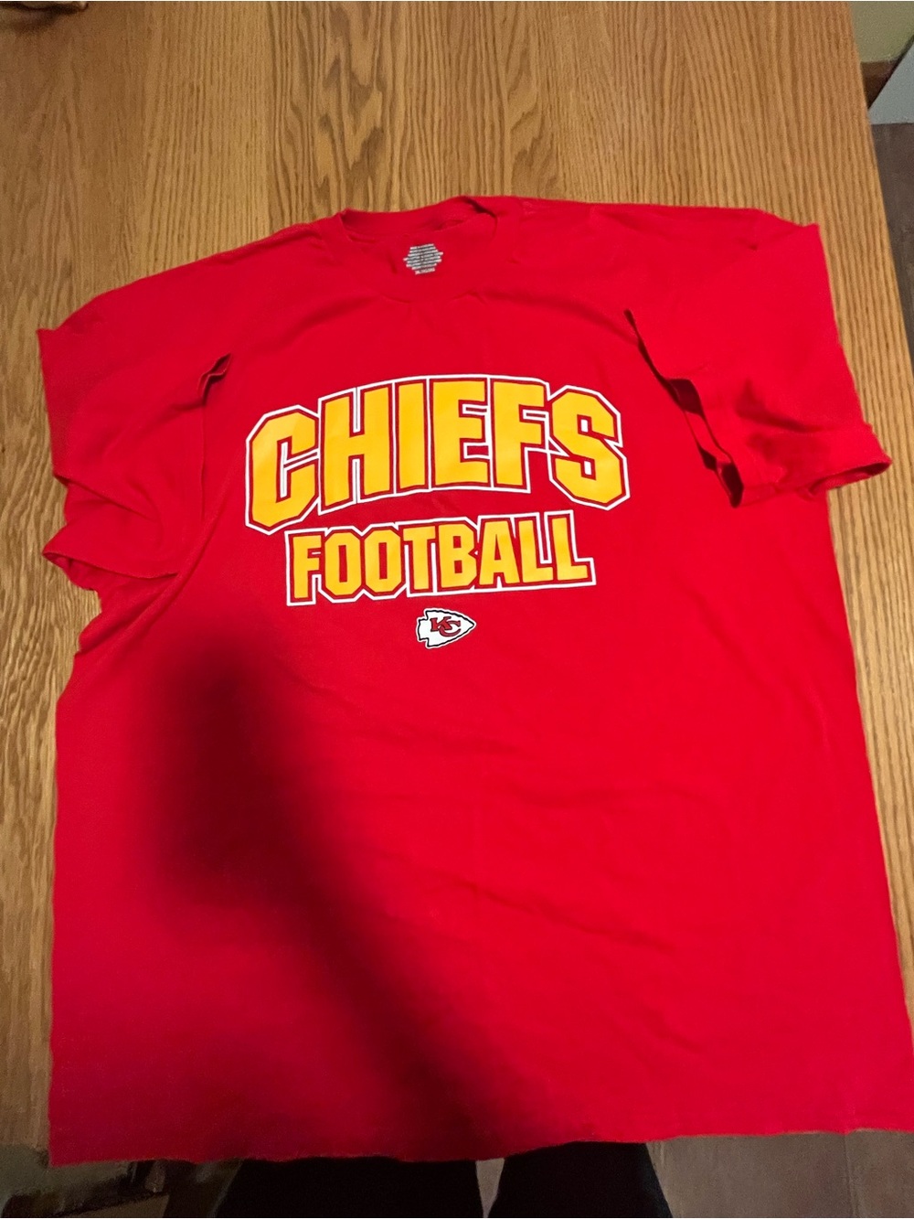 Excellent condition- Kansas City Chiefs NFL Football T Shirt Size XXL Men Red